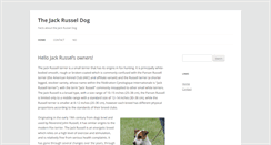 Desktop Screenshot of jackrusseldog.net